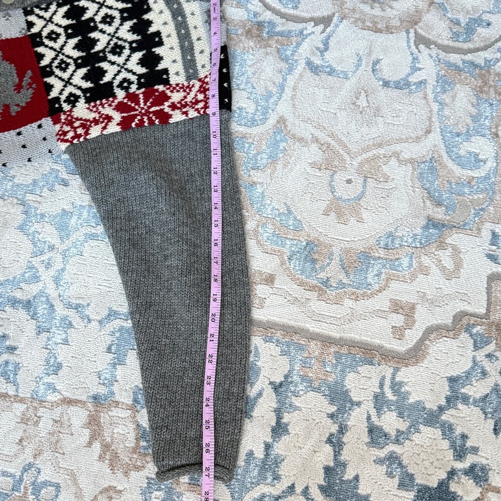 Eddie Bauer vintage cardigan sweater womens sz M high quality %100 wool in gray - Picture 8 of 8
